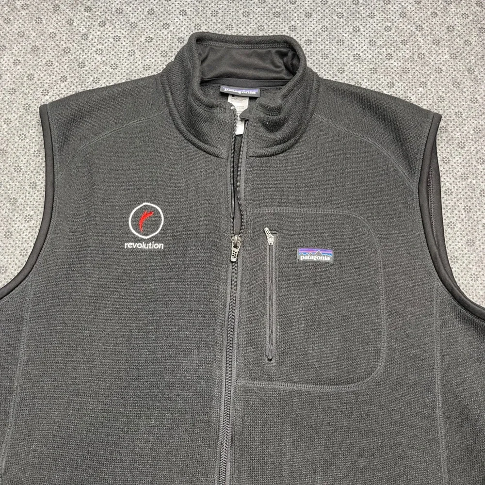 Patagonia Better Sweater Vest Mens‎ XL Black Full Zip Fleece Vest 25880 FA12